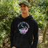 This hoodie features a colorful mountain graphic that will make you feel like you're already on the trail, and the saying "Not All Who Wander Are Lost"